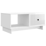 vidaXL Salontafel Wit 90 x 50 x 40 cm Bewerkt hout