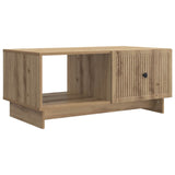 vidaXL Salontafel Wit 90 x 50 x 40 cm Bewerkt hout