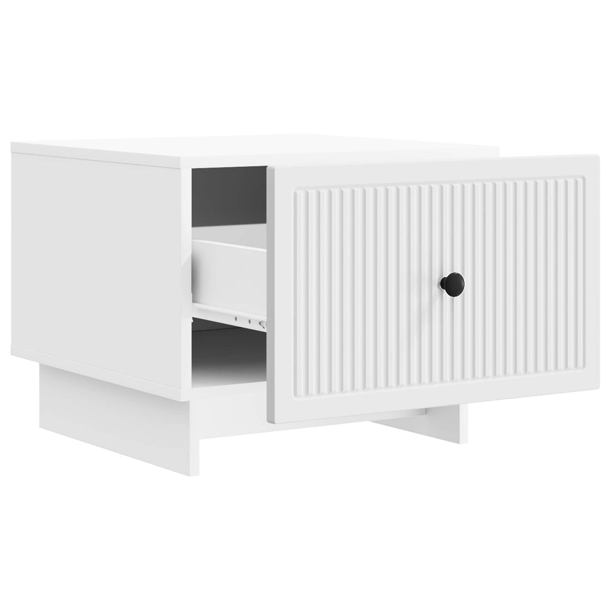 vidaXL Salontafel met lade Wit 49 x 50 x 40 cm Bewerkt hout