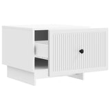 vidaXL Salontafel met lade Wit 49 x 50 x 40 cm Bewerkt hout