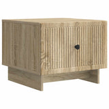 vidaXL Salontafel met lade Wit 49 x 50 x 40 cm Bewerkt hout