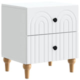 vidaXL Nightstand with Drawer White 43 x 34.5 x 48 cm Engineered Wood
