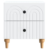 vidaXL Nightstand with Drawer White 43 x 34.5 x 48 cm Engineered Wood