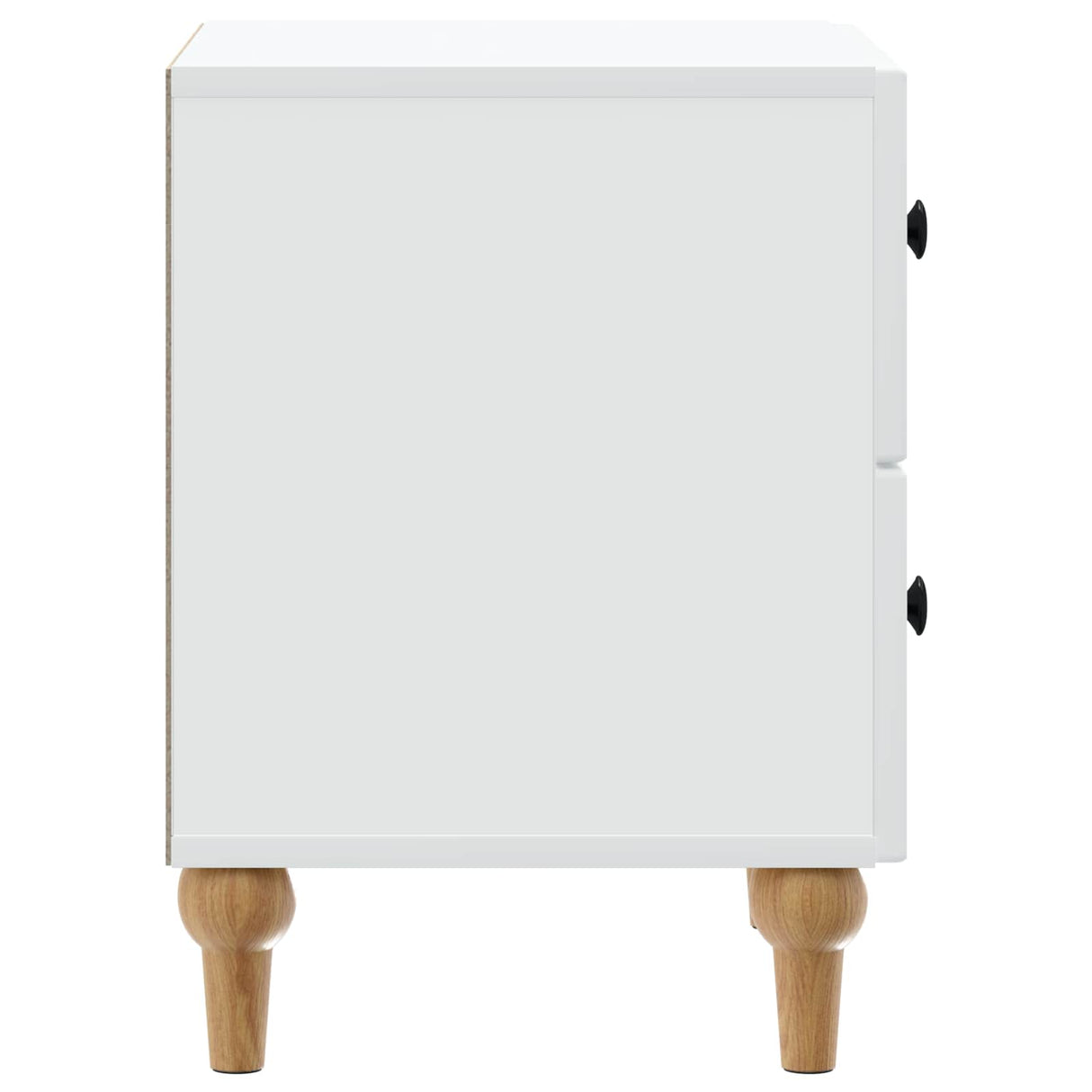 vidaXL Nightstand with Drawer White 43 x 34.5 x 48 cm Engineered Wood
