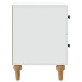 vidaXL Nightstand with Drawer White 43 x 34.5 x 48 cm Engineered Wood