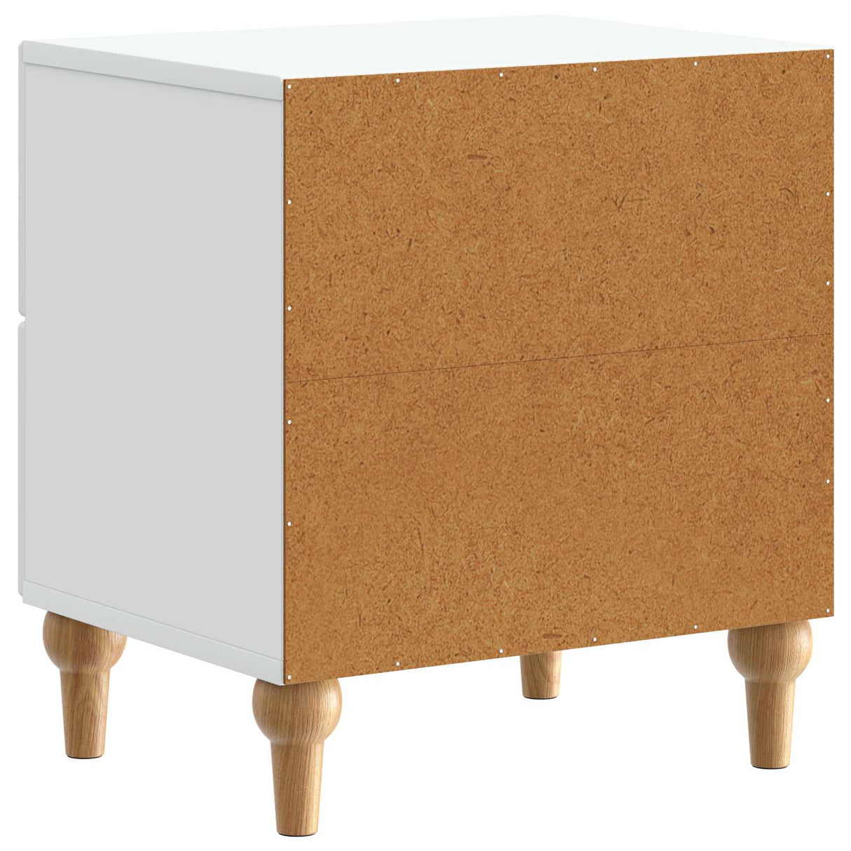 vidaXL Nightstand with Drawer White 43 x 34.5 x 48 cm Engineered Wood