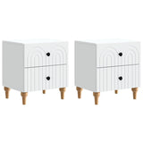 vidaXL Nightstand with Drawer White 43 x 34.5 x 48 cm Engineered Wood