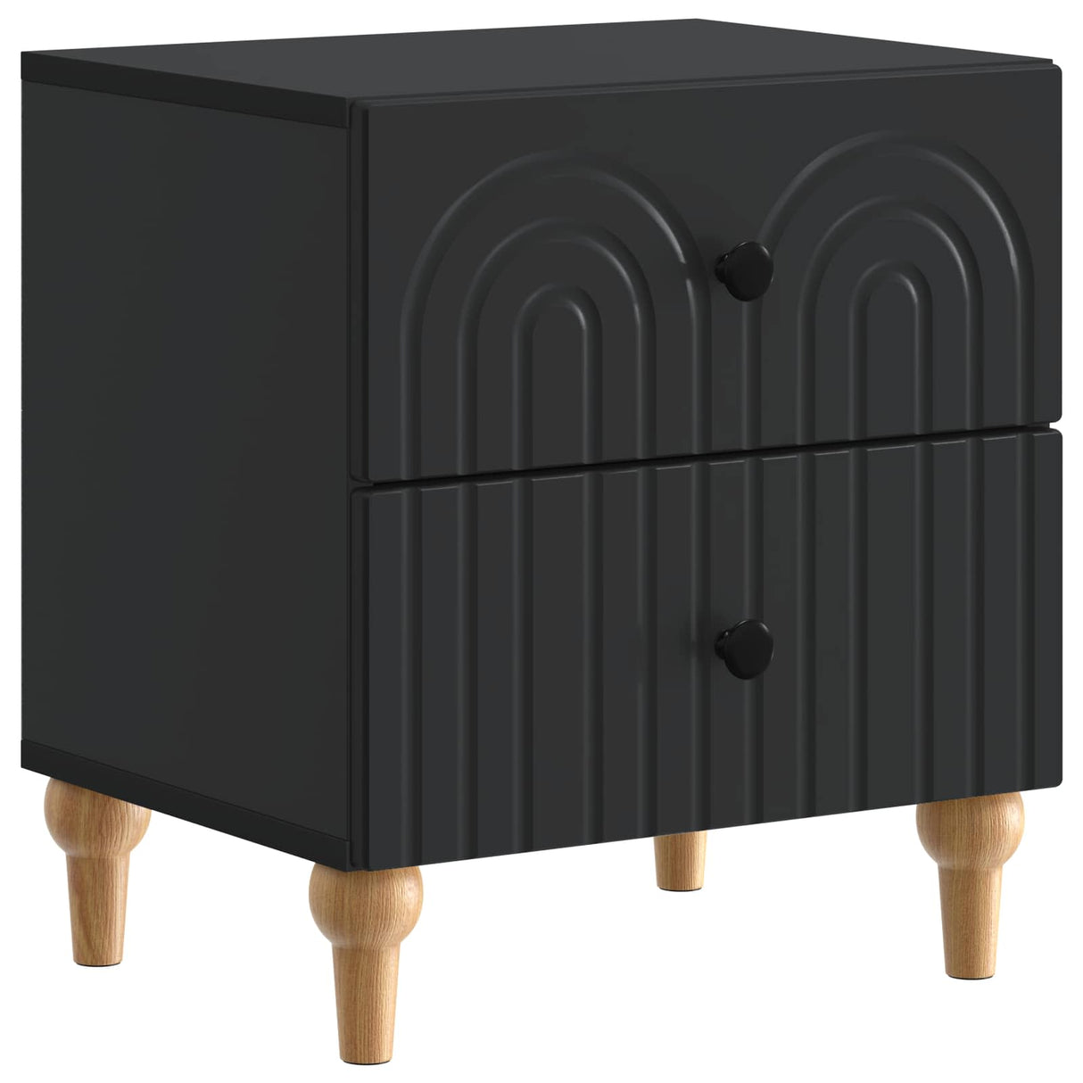 vidaXL Nightstand with Drawer White 43 x 34.5 x 48 cm Engineered Wood