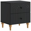 vidaXL Nightstand with Drawer White 43 x 34.5 x 48 cm Engineered Wood