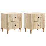 vidaXL Nightstand with Drawer White 43 x 34.5 x 48 cm Engineered Wood