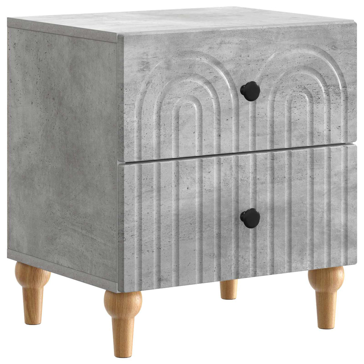 vidaXL Nightstand with Drawer White 43 x 34.5 x 48 cm Engineered Wood