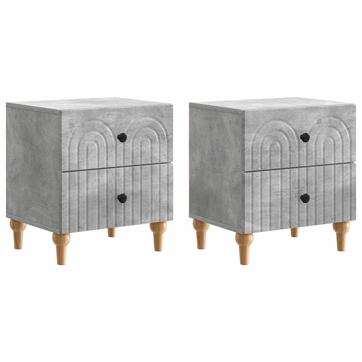 vidaXL Nightstand with Drawer White 43 x 34.5 x 48 cm Engineered Wood