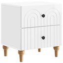 vidaXL Nightstand with Drawer White 43 x 34.5 x 48 cm Engineered Wood