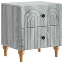 vidaXL Nightstand with Drawer White 43 x 34.5 x 48 cm Engineered Wood
