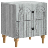 vidaXL Nightstand with Drawer White 43 x 34.5 x 48 cm Engineered Wood