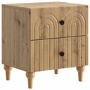 vidaXL Nightstand with Drawer White 43 x 34.5 x 48 cm Engineered Wood