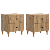 vidaXL Nightstand with Drawer White 43 x 34.5 x 48 cm Engineered Wood