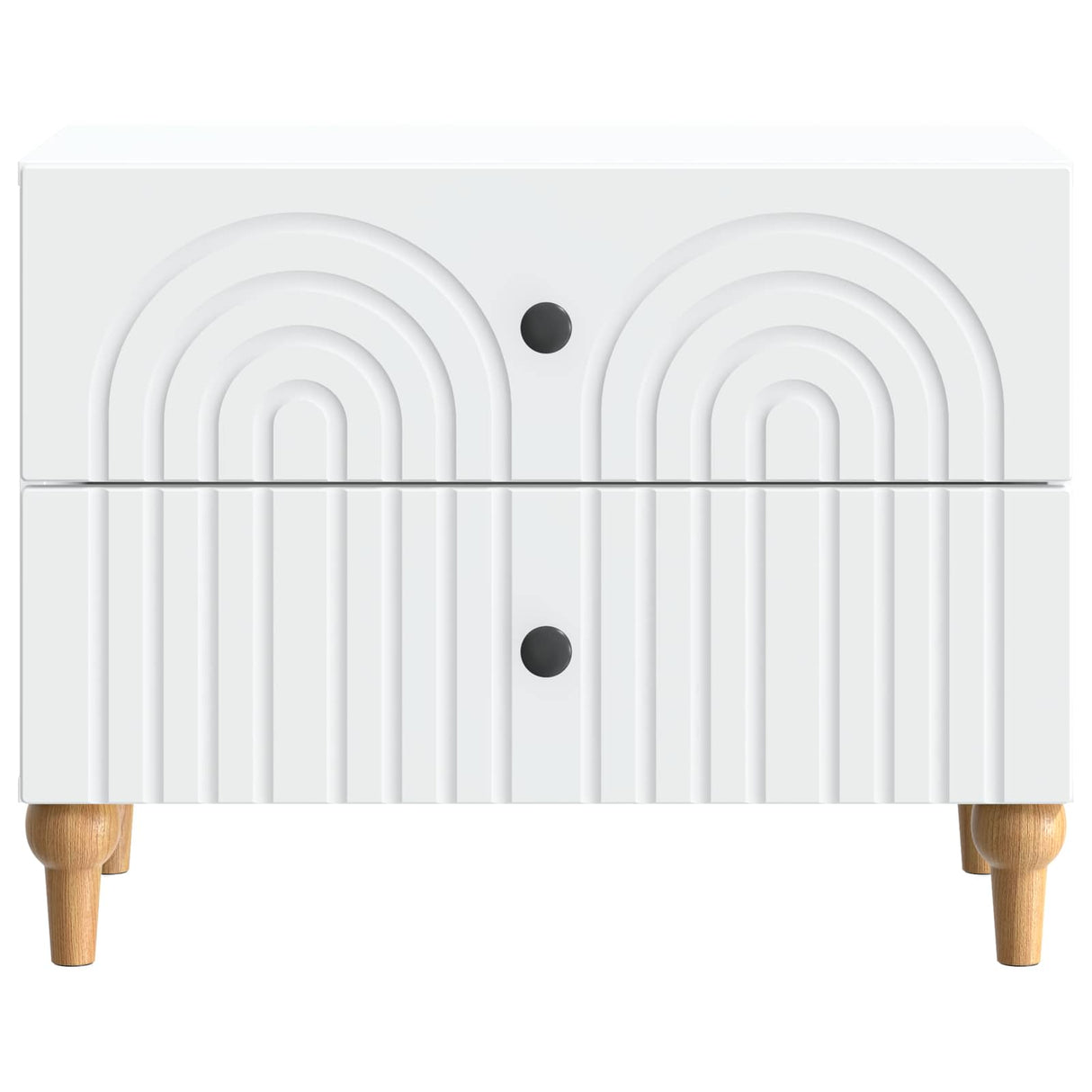 vidaXL Nachtkastje met lade Wit 62 x 34,5 x 48 cm Bewerkt hout