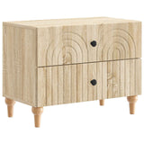 vidaXL Nachtkastje met lade Wit 62 x 34,5 x 48 cm Bewerkt hout