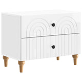 vidaXL Nachtkastje met lade Wit 62 x 34,5 x 48 cm Bewerkt hout