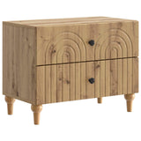 vidaXL Nachtkastje met lade Wit 62 x 34,5 x 48 cm Bewerkt hout