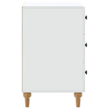 vidaXL Nightstand with Drawer White 43x 41 x 66.5 cm Engineered Wood