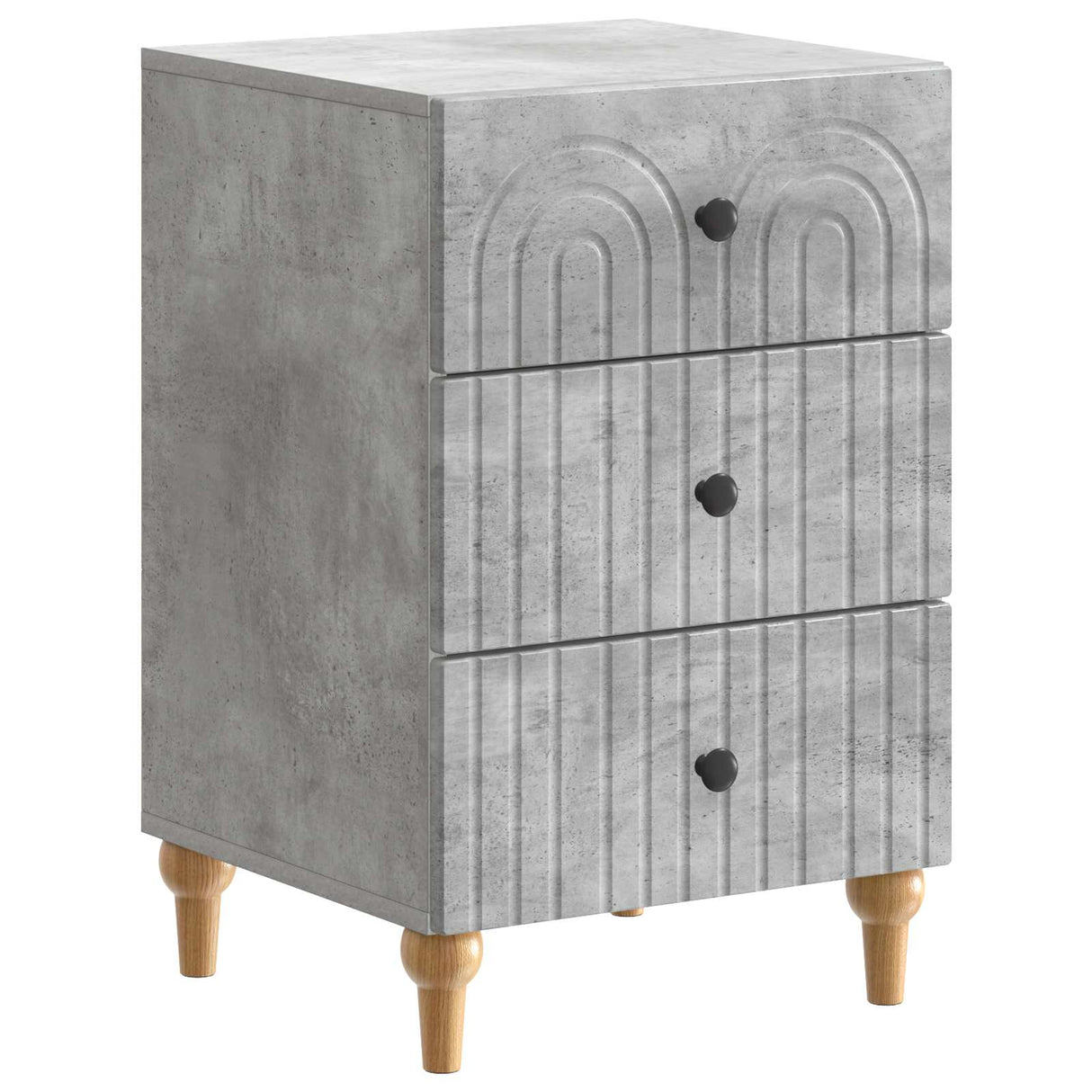 vidaXL Nightstand with Drawer White 43x 41 x 66.5 cm Engineered Wood