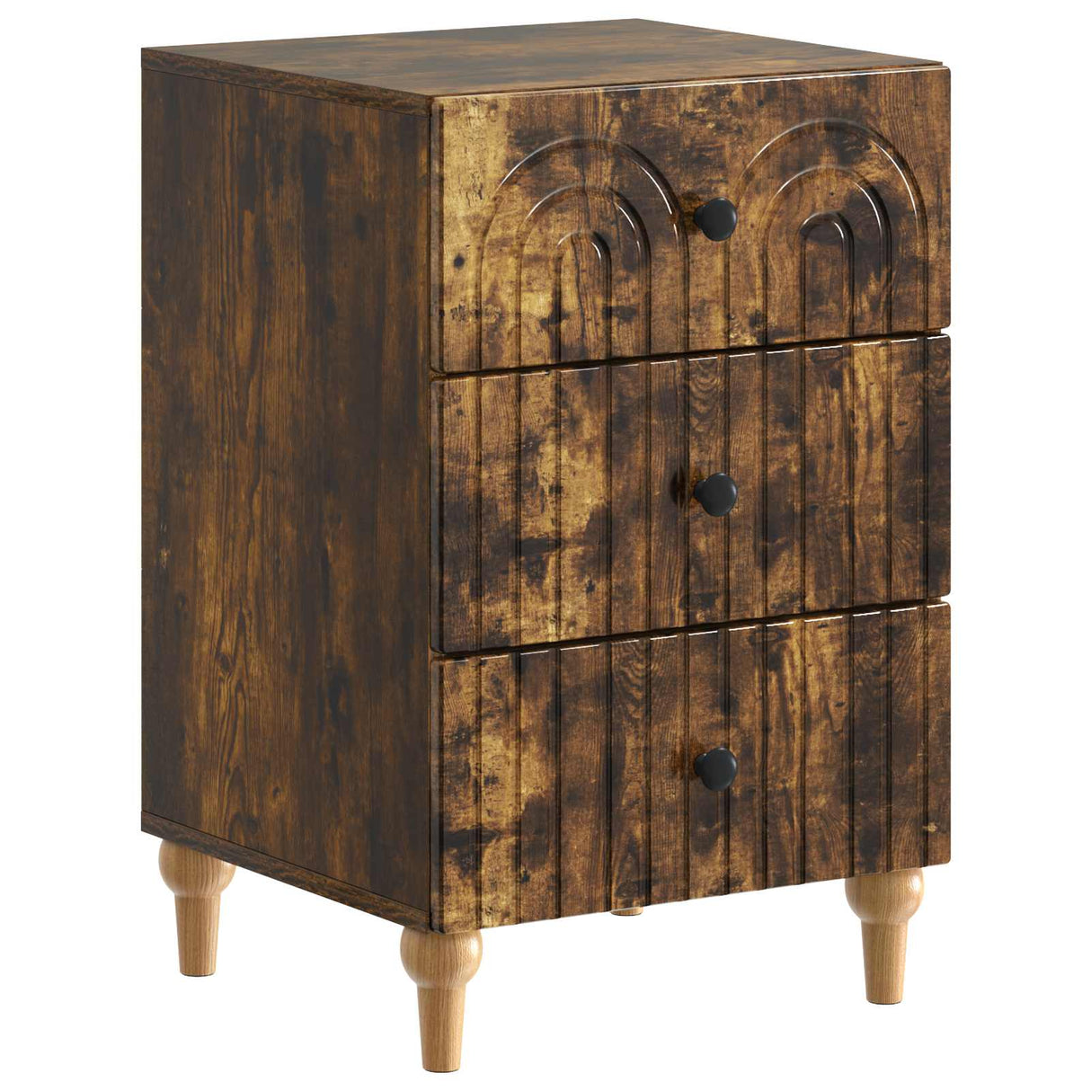 vidaXL Nightstand with Drawer White 43x 41 x 66.5 cm Engineered Wood