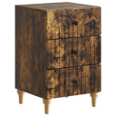 vidaXL Nightstand with Drawer White 43x 41 x 66.5 cm Engineered Wood