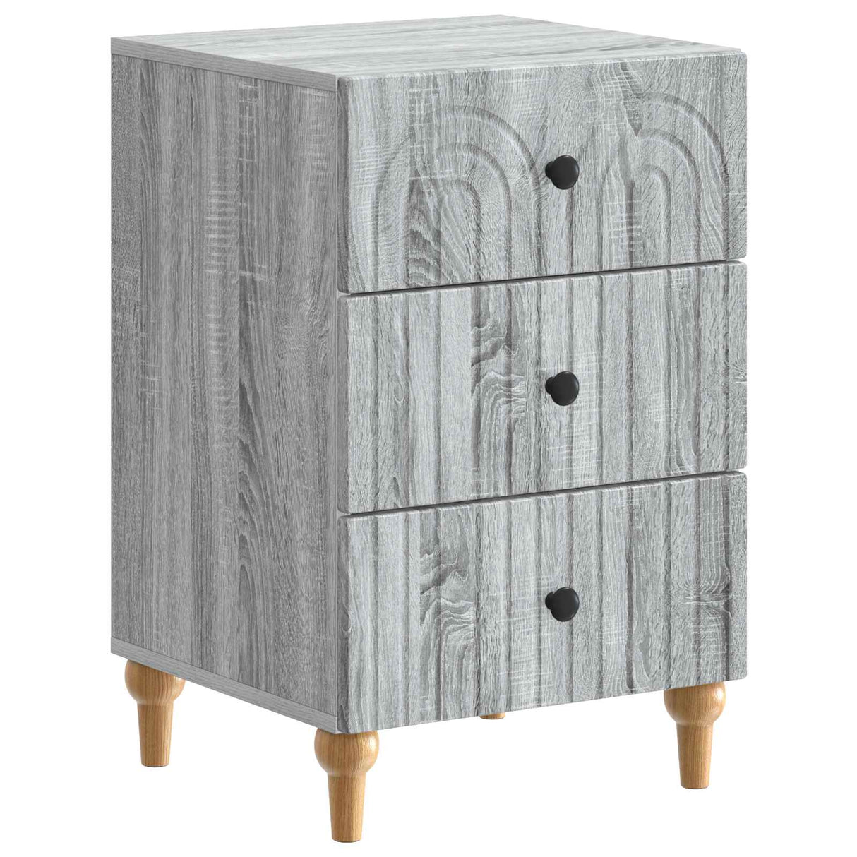 vidaXL Nightstand with Drawer White 43x 41 x 66.5 cm Engineered Wood