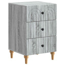 vidaXL Nightstand with Drawer White 43x 41 x 66.5 cm Engineered Wood
