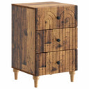 vidaXL Nightstand with Drawer White 43x 41 x 66.5 cm Engineered Wood
