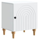 vidaXL Nightstand White 43 x 34.5 x 50 cm Engineered Wood