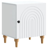 vidaXL Nightstand White 43 x 34.5 x 50 cm Engineered Wood