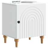vidaXL Nightstand White 43 x 34.5 x 50 cm Engineered Wood