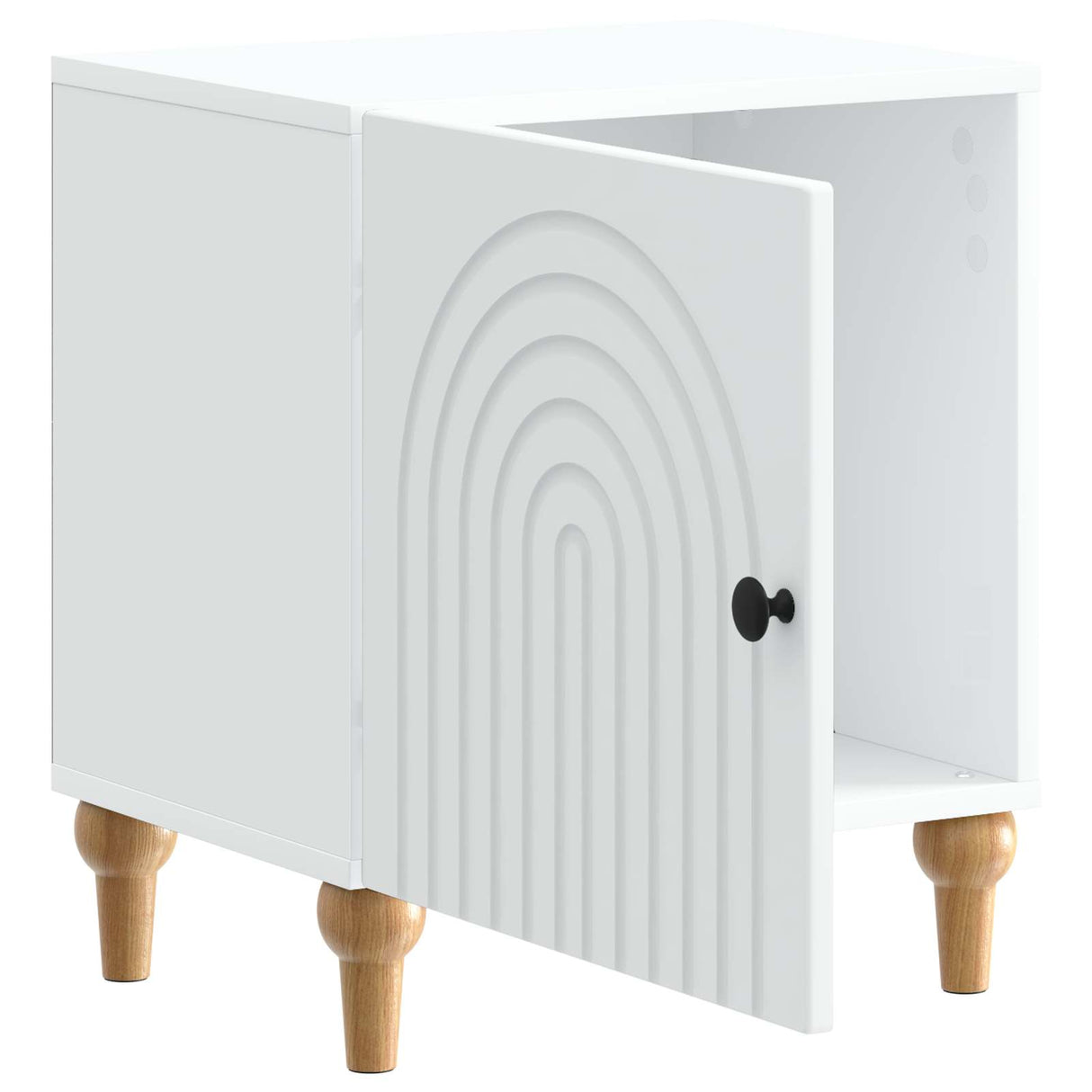 vidaXL Nightstand White 43 x 34.5 x 50 cm Engineered Wood