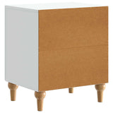 vidaXL Nightstand White 43 x 34.5 x 50 cm Engineered Wood
