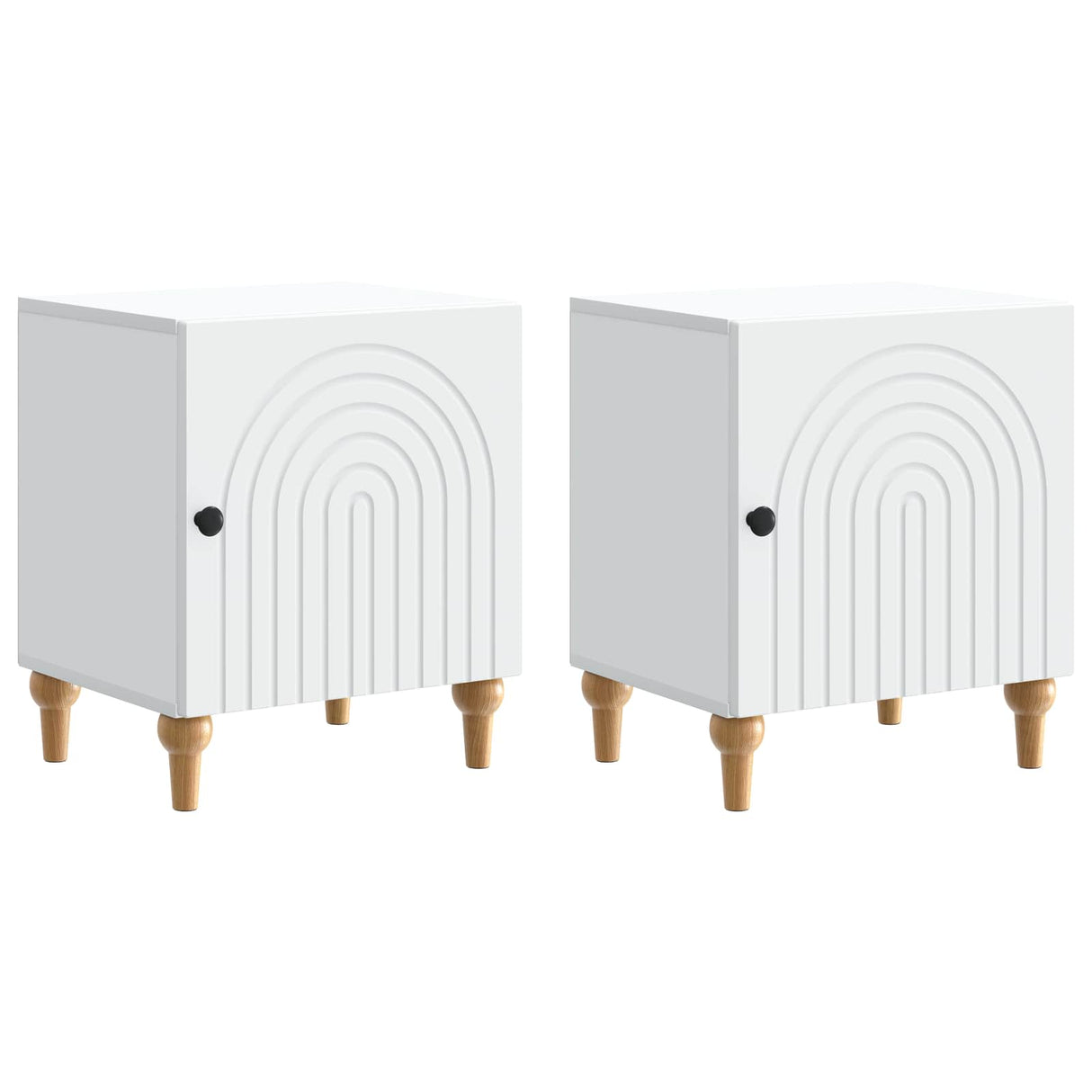 vidaXL Nightstand White 43 x 34.5 x 50 cm Engineered Wood