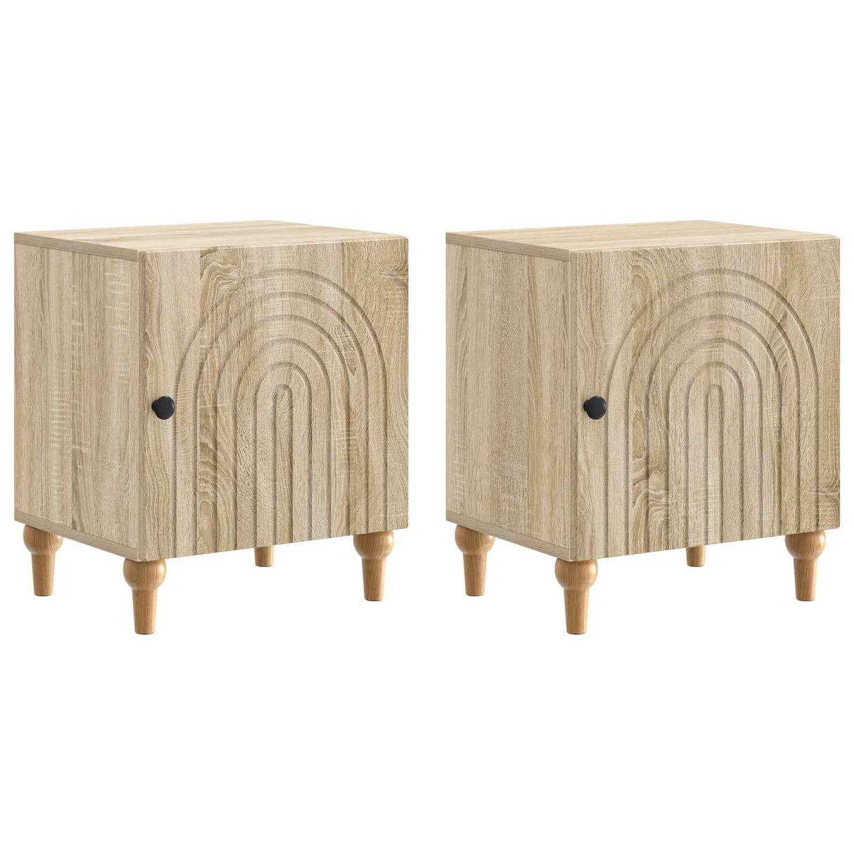 vidaXL Nightstand White 43 x 34.5 x 50 cm Engineered Wood