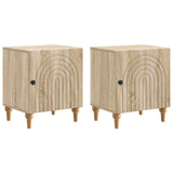 vidaXL Nightstand White 43 x 34.5 x 50 cm Engineered Wood