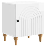 vidaXL Nightstand White 43 x 34.5 x 50 cm Engineered Wood
