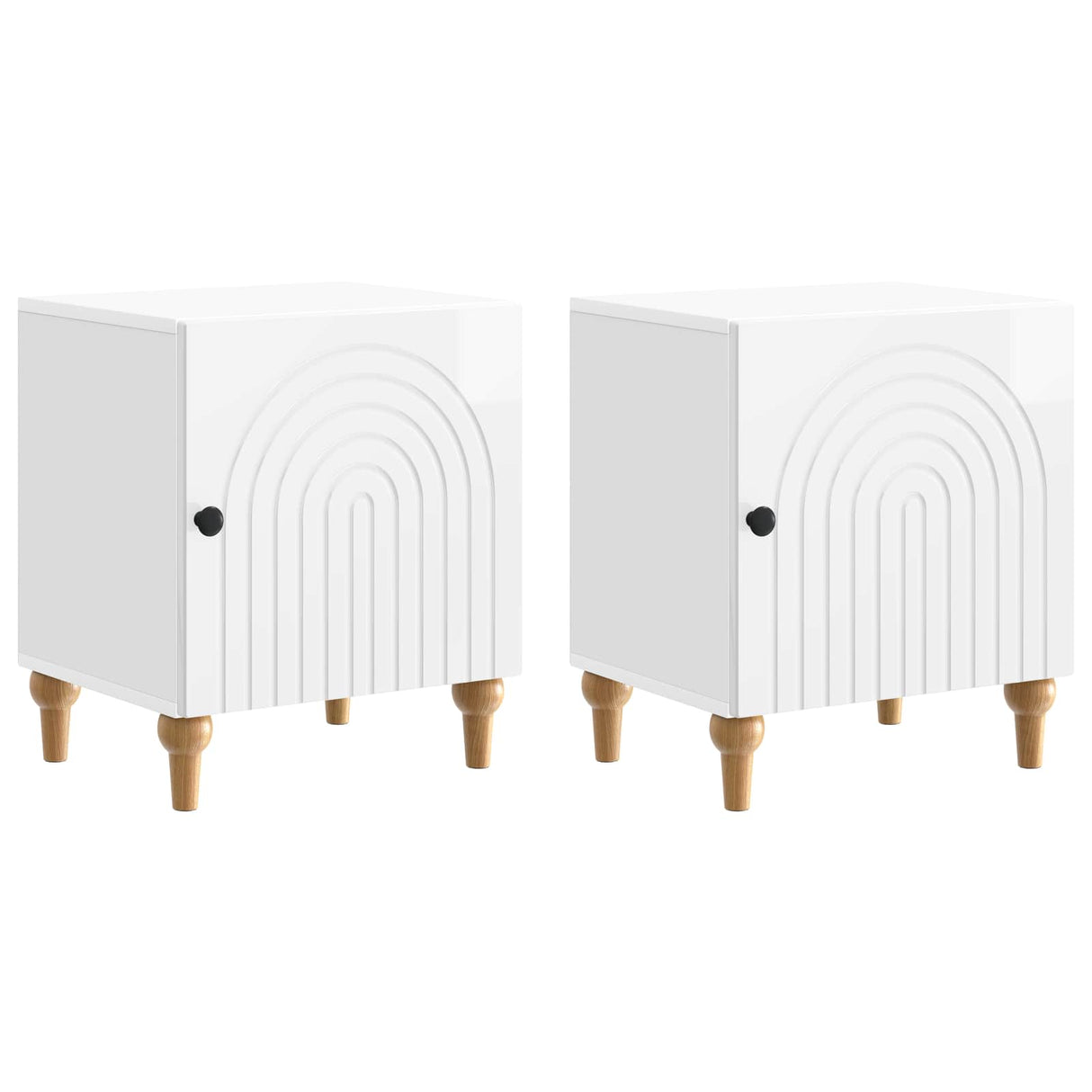 vidaXL Nightstand White 43 x 34.5 x 50 cm Engineered Wood