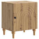 vidaXL Nightstand White 43 x 34.5 x 50 cm Engineered Wood