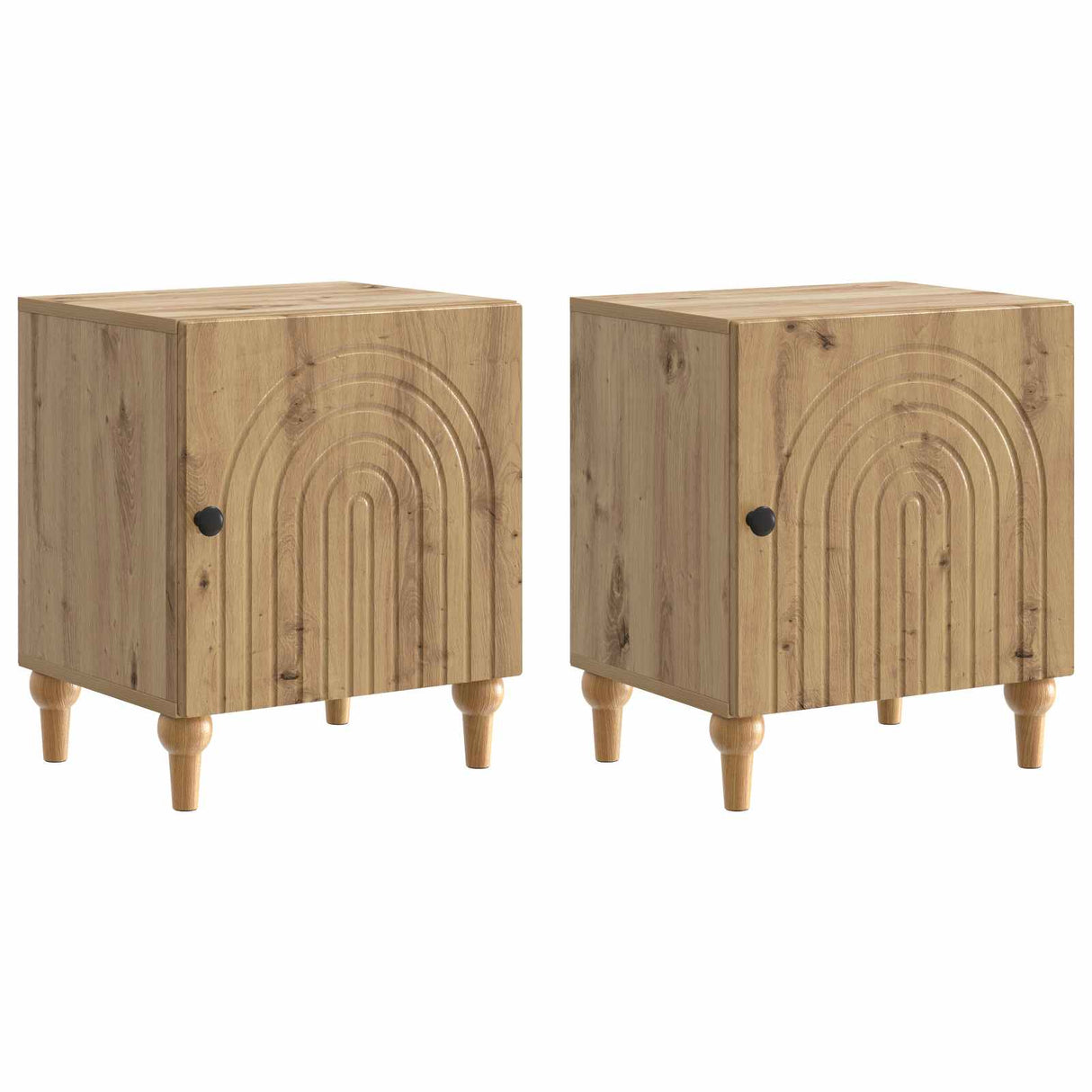 vidaXL Nightstand White 43 x 34.5 x 50 cm Engineered Wood