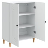vidaXL Dressoir Wit 66 x 34,5 x 90 cm Bewerkt hout