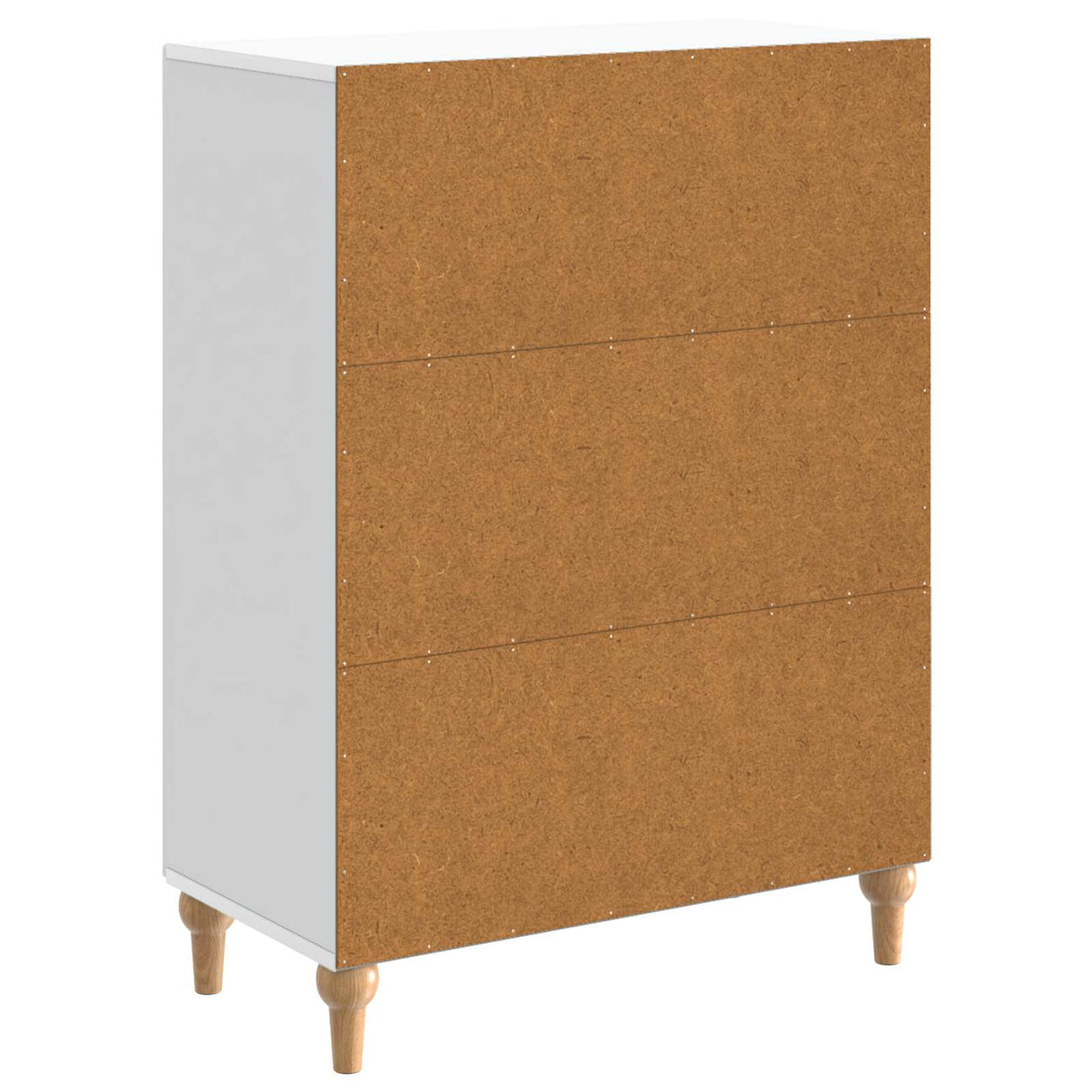 vidaXL Dressoir Wit 66 x 34,5 x 90 cm Bewerkt hout