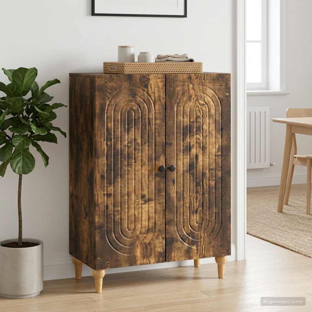 vidaXL Dressoir Wit 66 x 34,5 x 90 cm Bewerkt hout