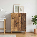 vidaXL Dressoir Wit 66 x 34,5 x 90 cm Bewerkt hout