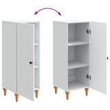 vidaXL Dressoir Wit 33 x 34,5 x 90 cm Bewerkt hout