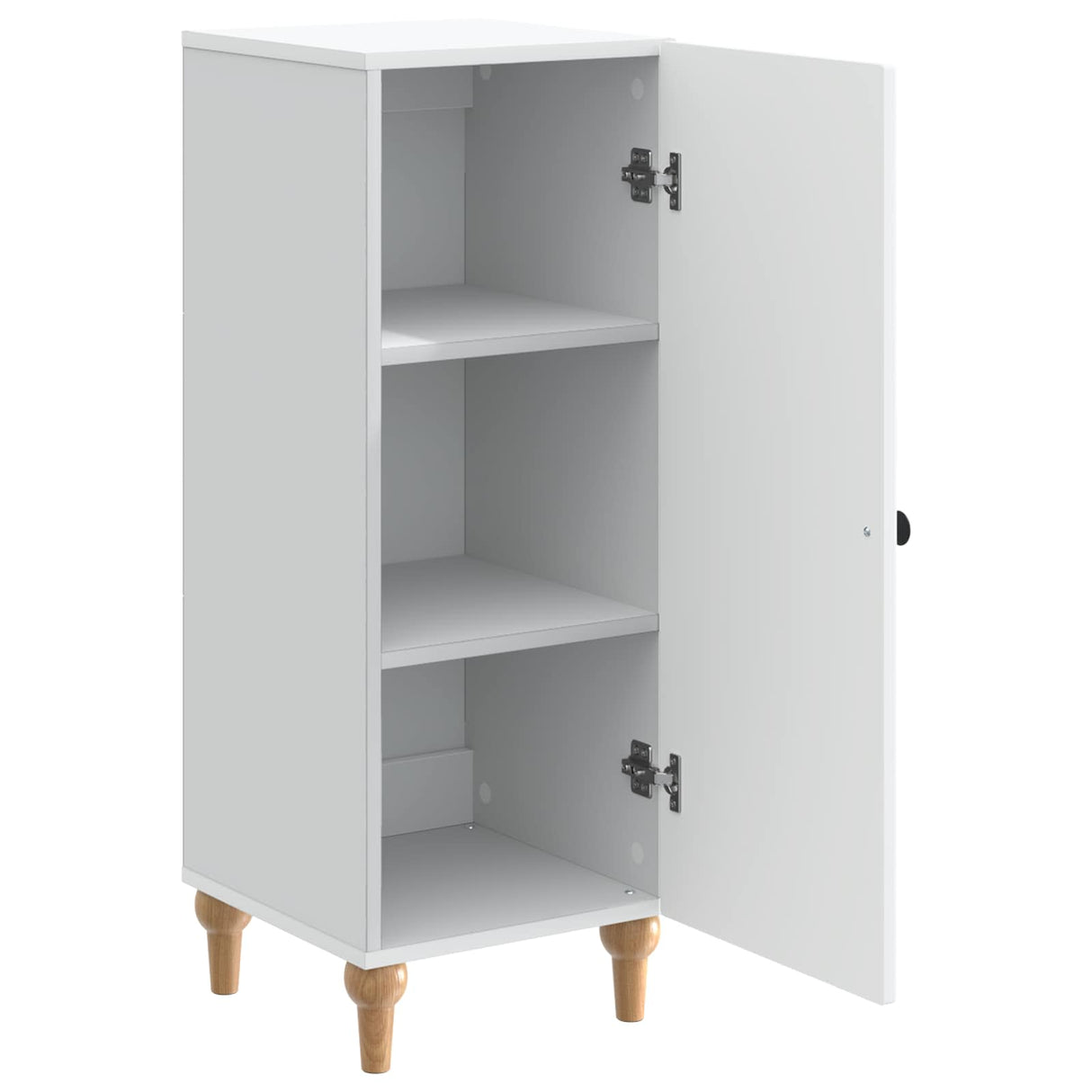 vidaXL Dressoir Wit 33 x 34,5 x 90 cm Bewerkt hout